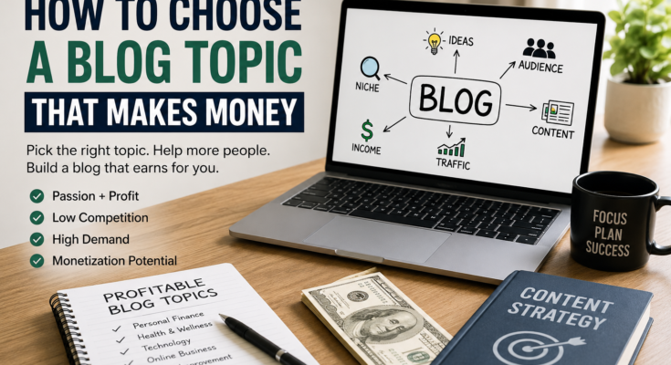 How to Choose a Blog Topic That Makes Money