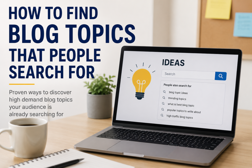 How to Find Blog Topics That People Search For